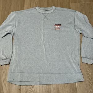 Virginia Cavaliers Sweater Sweatshirt Ribbed Gray Size XL